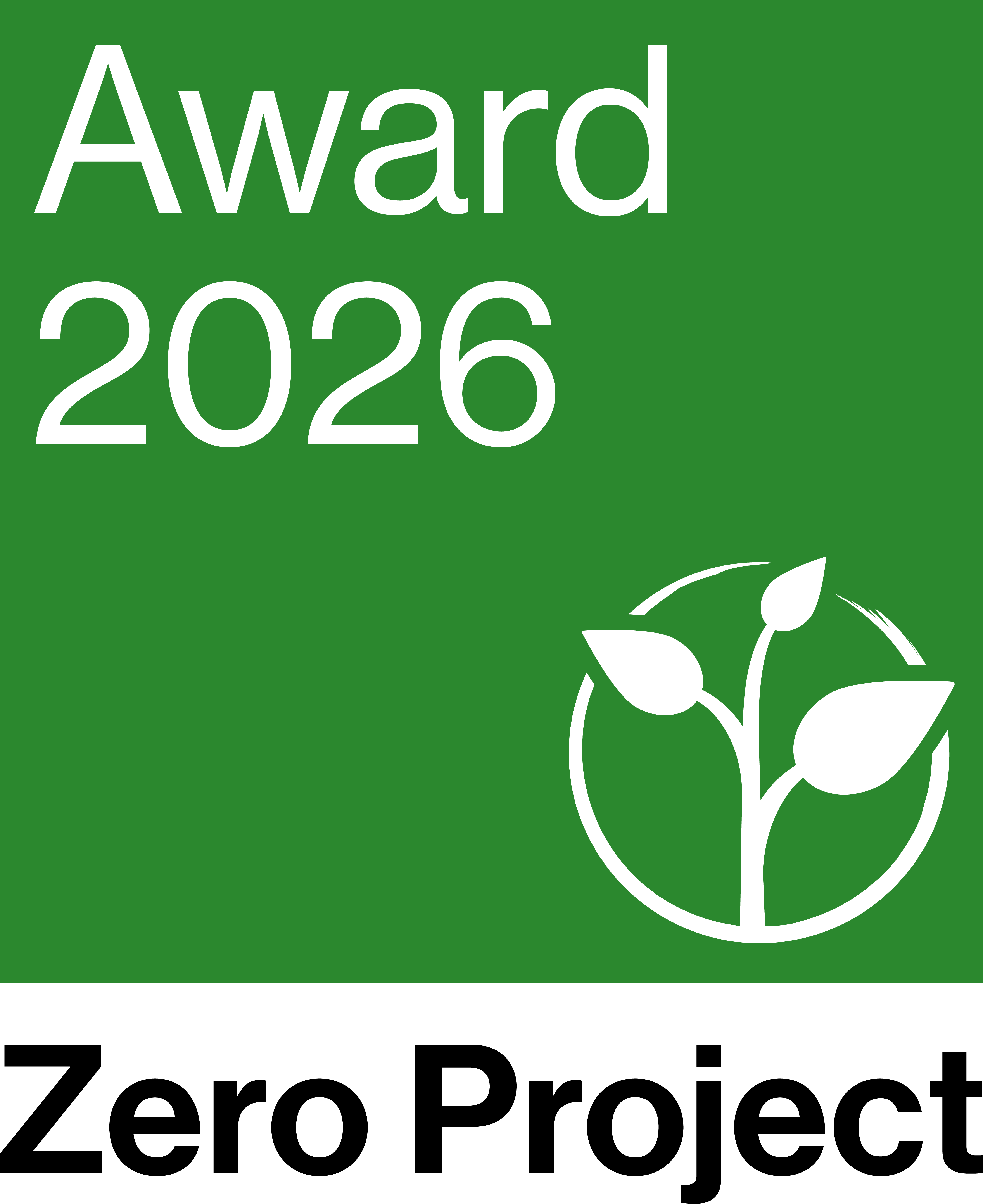 Zero Project Award 2026 badge